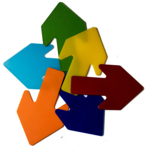 Bodenmarkierung Pfeil